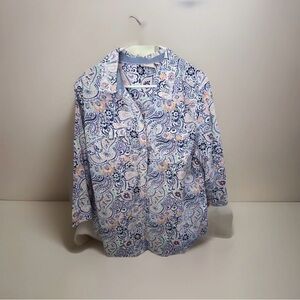 St. John's Bay Pastel Paisley Button-Down Shirt